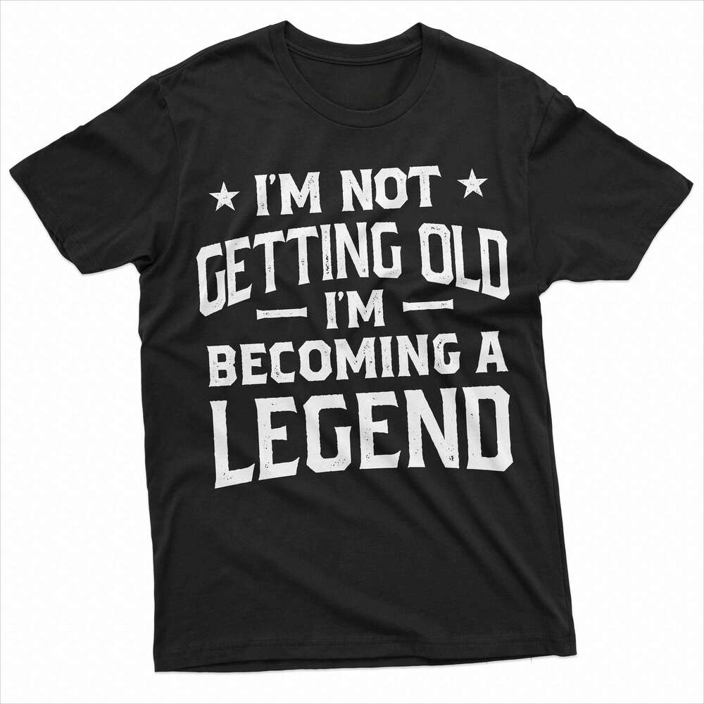 Ne vieillis pas, je deviens une légende T-shirt Survêtement d'été pour hommes Pulls Harajuku Hauts à manches courtes Vêtements de sport en coton