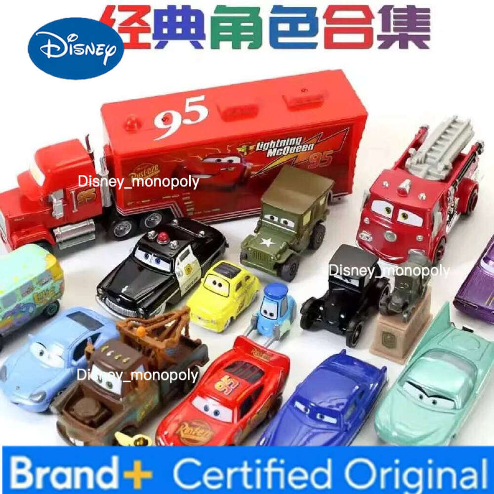 Disney Pixar Cars Lightning McQueen 1:55 Alloy Model Car Toy Mater Sheriff Metal Toys Vehicles Boy Children Gifts H260228-image-1095917747