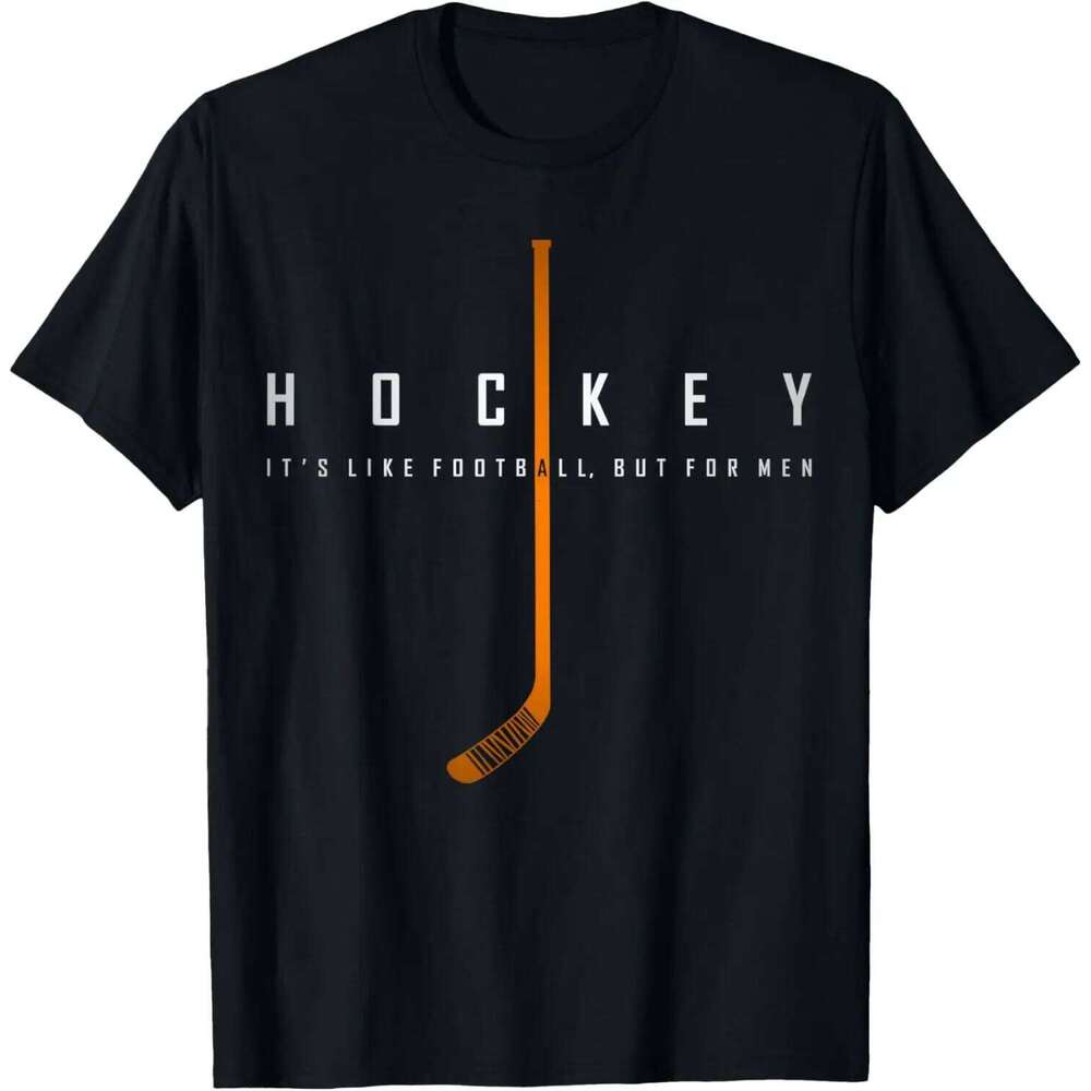 Cool Its Football for Men Vintage Ice Hockey It's Like Soccer But Fun T-Shirt Camisas Streetwear C260228