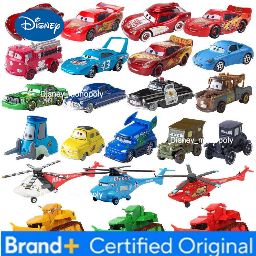 Disney Pixar Cars Lightning McQueen rhapsody matador bulldozer truck Mater harvester 1:55 Diecast Metal Car Model Toy H260228-image-1095919140