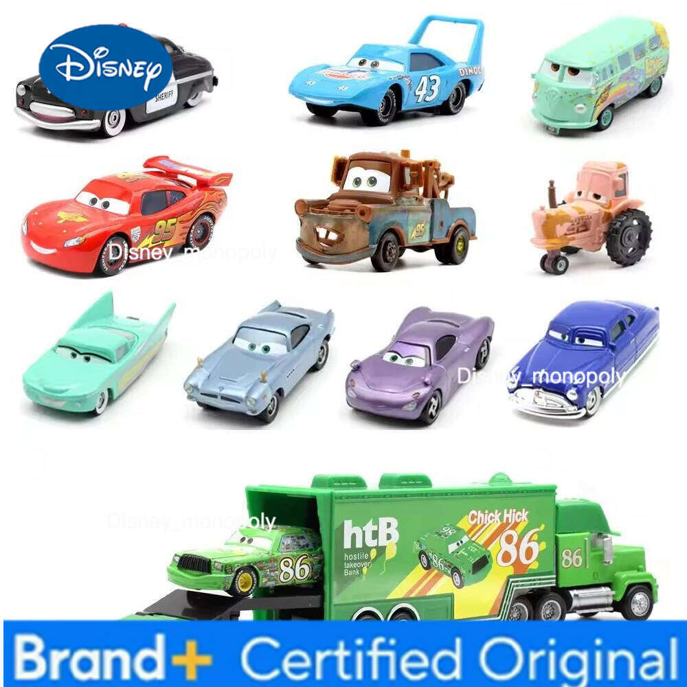 Disney Pixar Cars Lightning McQueen Jackson Storm The King Mater 1:55 Metal Alloy Car Toy Model Toys Children Gifts H260228-image-1095917971