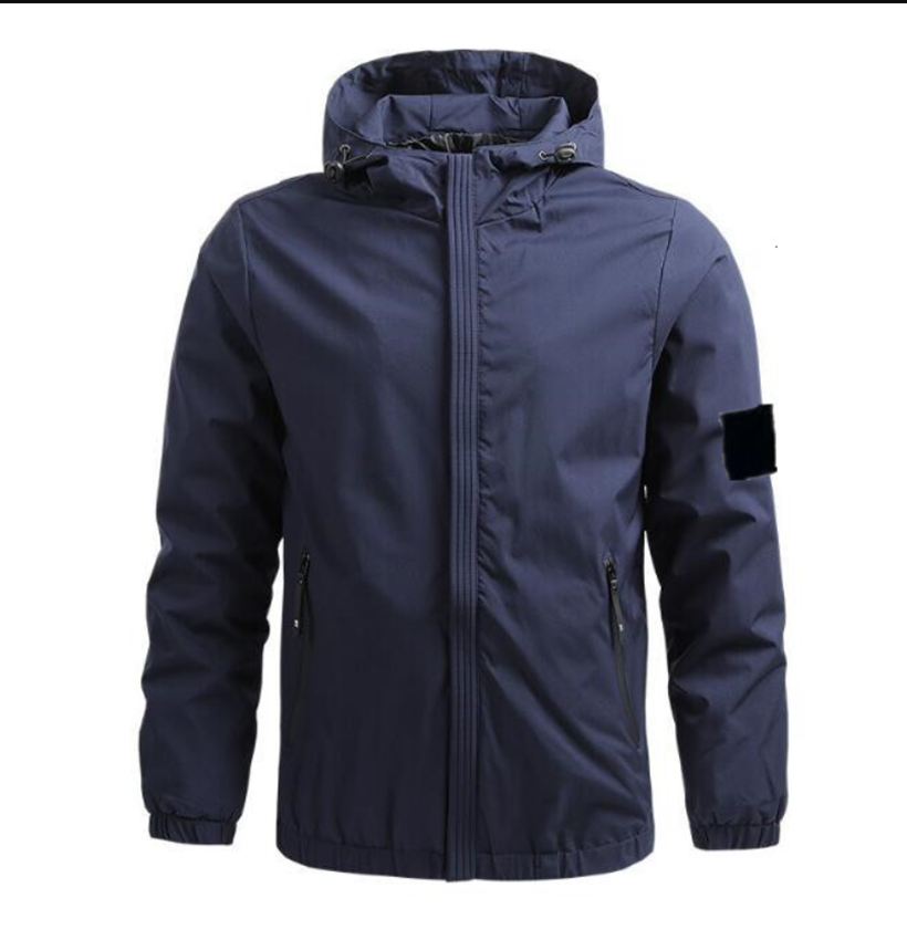 New Men's Windbreaker stones Jackets mens jackets designer isllands hoodie Wind Breaker Casual Coat Male Clothing Windproof Autumn Spring Outwe