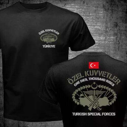 New Turkish Special Forces zel Kuvvetler Maroon Berets Bordo Bereliler T-shirt Men's Clothing Casual Crew Neck Cotton Tee C260228