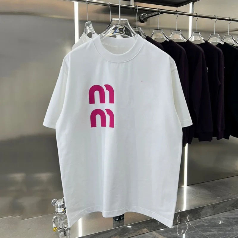 Designer Summer Cotton Blend Short Sleeve T-Shirt Casual Basic Tee for Men and Women