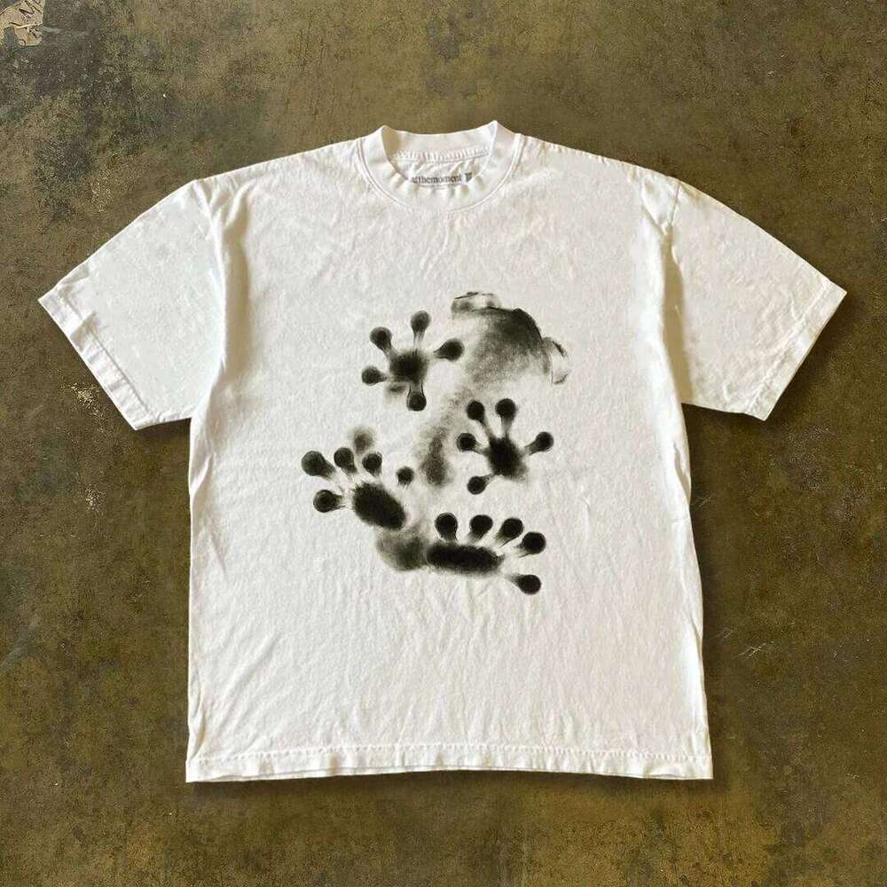 200G Is Thin High Impermeable! Oldschool High-end Men's and Women's Couples Wear Short-sleeved T-shirts Tops Tees Ins C260228