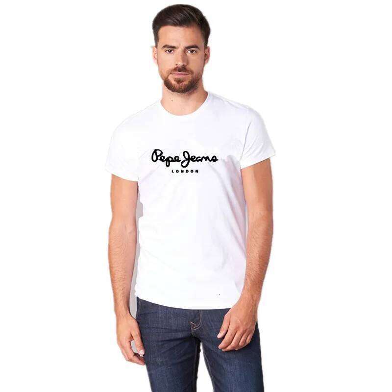 2025 plus récent Pepe-Jeans-London Logo T-Shirt été hommes/femmes à manches courtes populaires t-shirts chemise hauts unisexe C260228