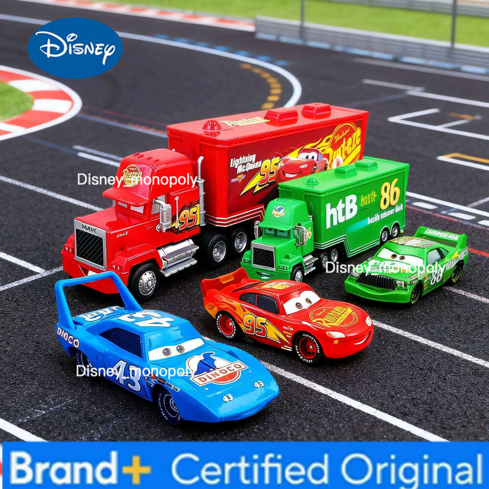 Disney Pixar Cars And Toy Set The King Cruz Lightning Mcqueen Mike Uncle 1/43 Diecast Model Trucks Toys Gift For Kids H2602281-image-1095921435