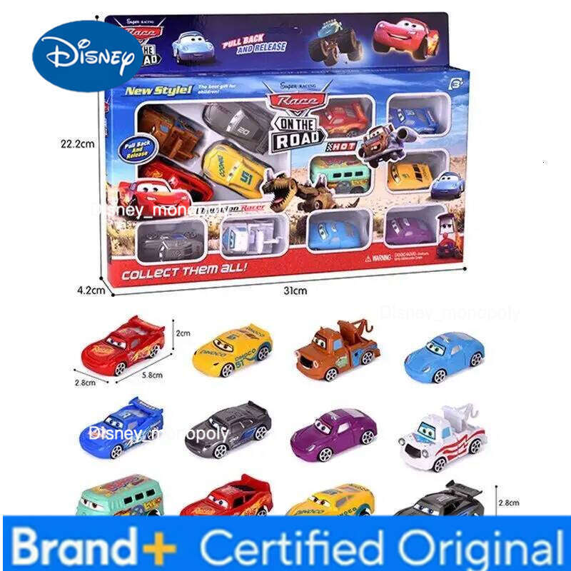 Disney New 2025 Lightning Mcqueen Jackson Storm 12pcs Pixar Cars Set Small Play Vehicles Models Perfect Collect Gift For Kids H260228-image-1095919061