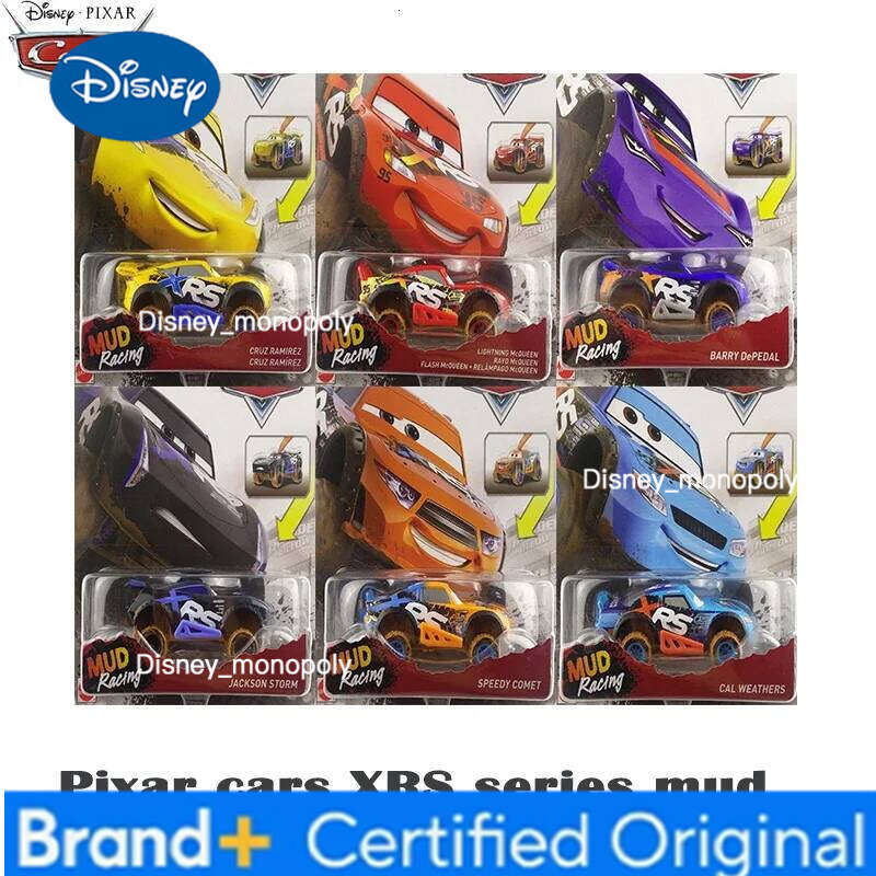 Disney Pixar Cars 3 XRS Series Big Wheels Mud Racing Car Lightning McQueen Ramirez Storm Jackson Metal Toy for Children H260228-image-1095920002