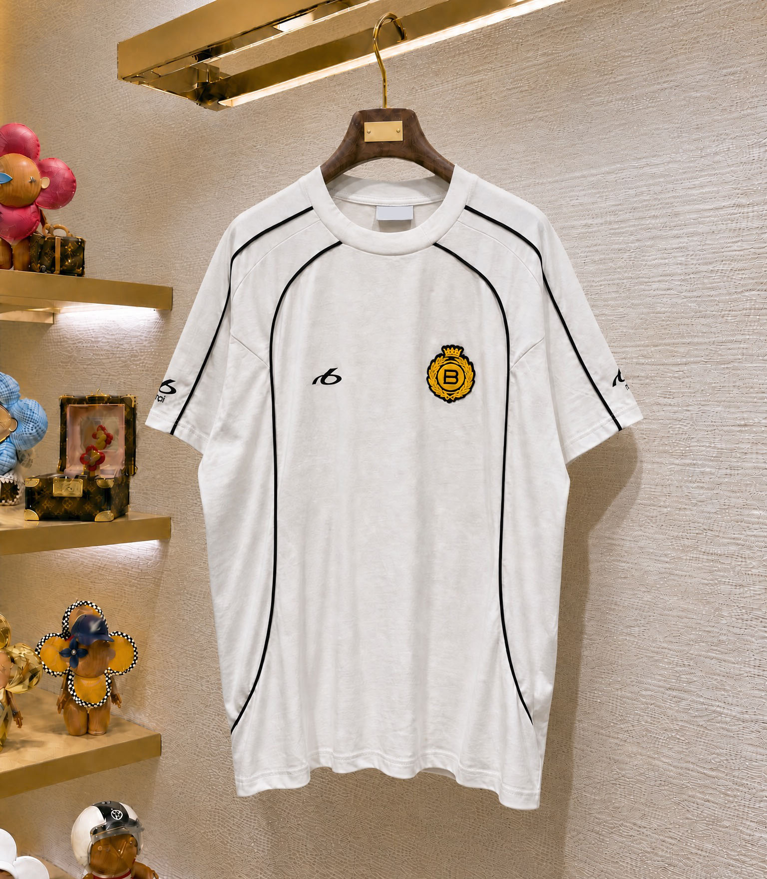 Men's Plus Tees & Polos Round neck embroidered and printed polar style summer wear with street pure cotton 2qd-image-773431738
