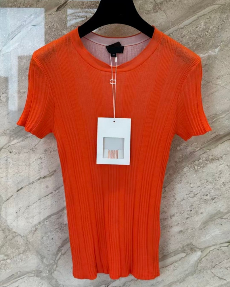 Women s Ribbed Knit T-Shirt High Stretch Slim Fit Crew Neck Short Sleeve Casual Summer Tops Premium Quality Apparel Free Shipping