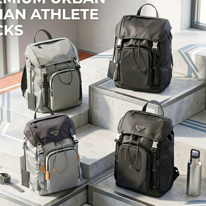 Mens Backpack Designer triangle Nylon back packs Top quality Luxury Outdoor Pack luggage travel duffle Bags Unisex Shoulder laptop bookbag Fashion l
