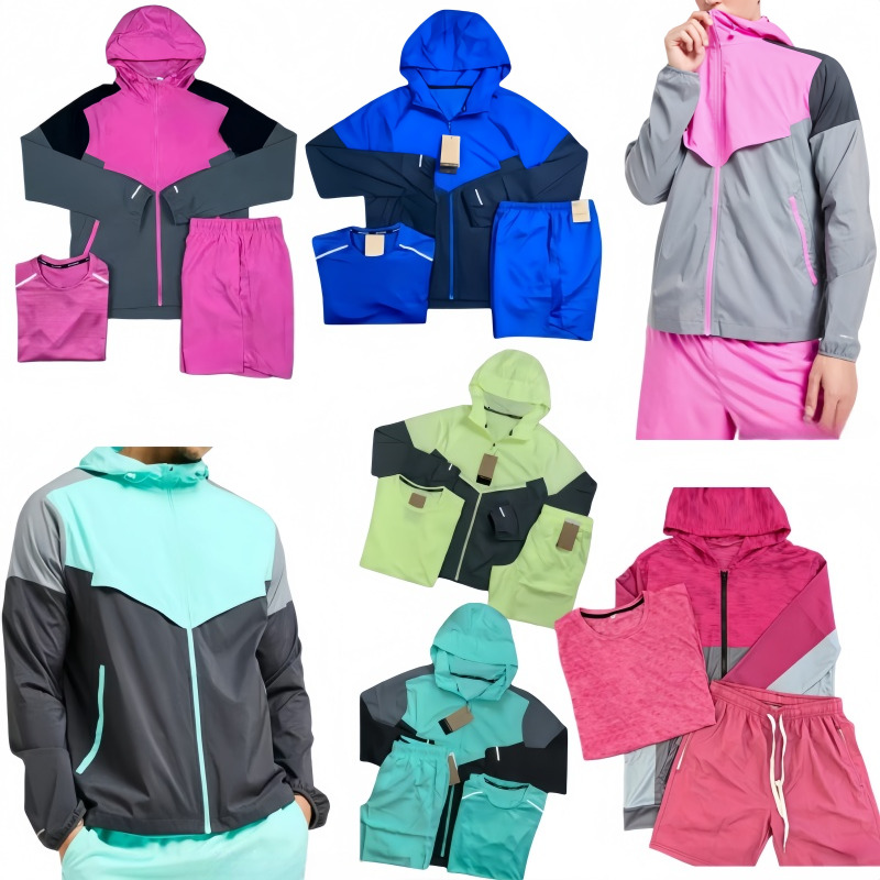 miller tracksuit High quality 3-piece set 2-piece set monterex tracksuit Quick dry athletic set Men's Short Sleeve Set Outdoor Sports and Leisu