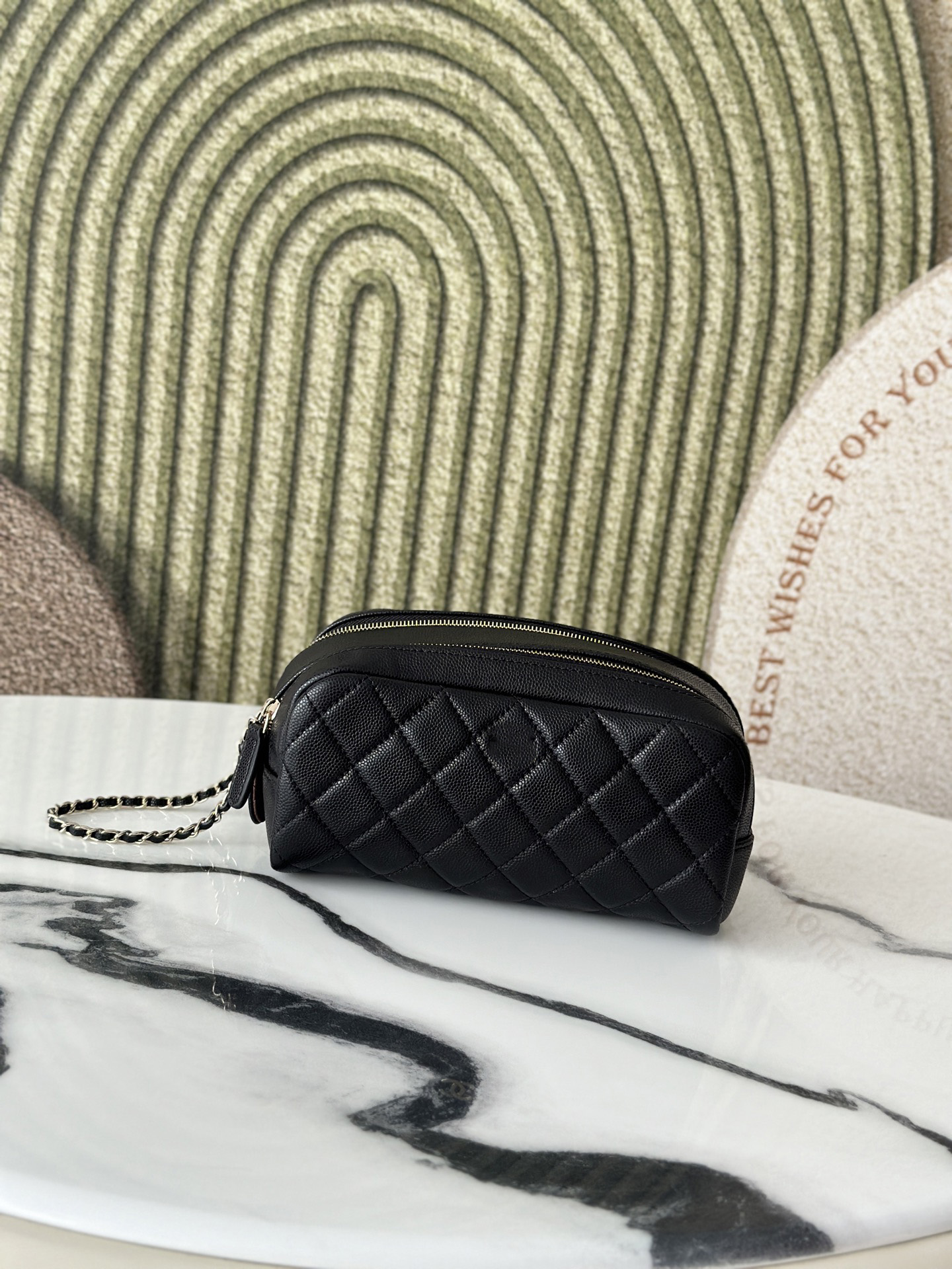 10A Sac de créateur de qualité miroir, sacs à cosmétiques, sac de lavage en peau de vache d'extérieur, sac de voyage de grande capacité, pochette