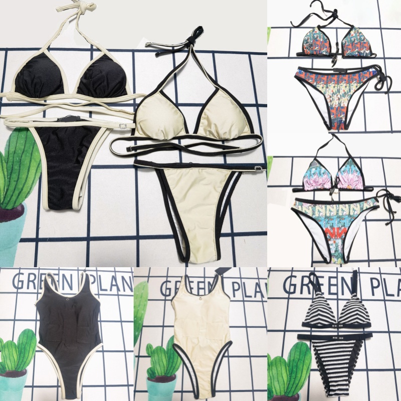 Femmes Y2K Maillots de bain Designer Bikinis Sexy Halter Dos Nu Maillots De Bain Mode Plage Maillot De Bain Taille Haute Maillot De Bain