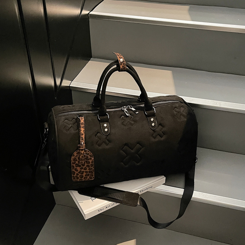 Bag Designer New Korean Style New Fashion Embossed Travel Large Capacity Short Distance Business Trip Luggage Storage accessories Crossbody Sports A