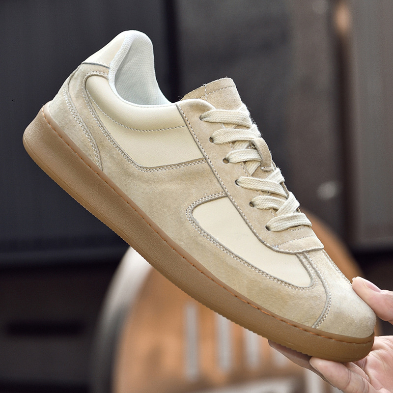 Mens Grey Light Blue Daily Footwear Suede Retro Sneakers Gum Sole Lace Up For Casual Street Style Non Slip Daily Wear
