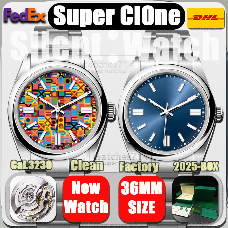 Clean Watch Mens Watch Designer Watches Men Clean Factory 2026 New Model 36MM Cal.3230movement Watch 904L Sapphire Waterproof 100M With NFC Card Sen