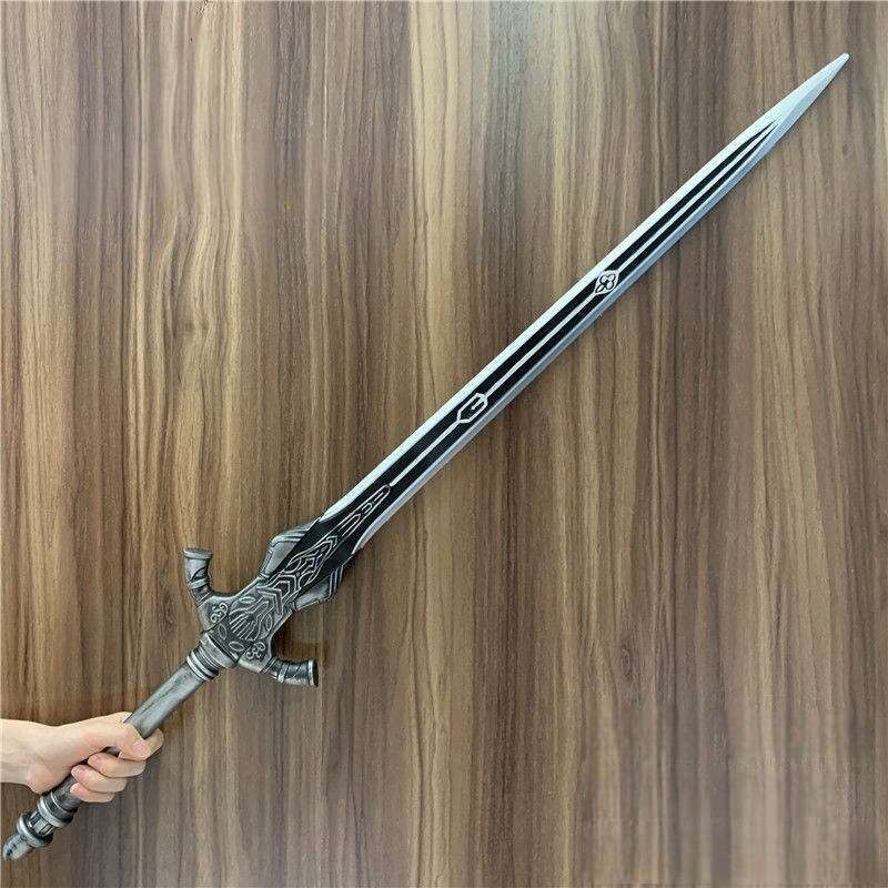 Fantasy Medieval Style PU Foam Greatsword Prop, Non-sharp Decorative Blade for Halloween Cosplay Party & Collection-image-1108529279