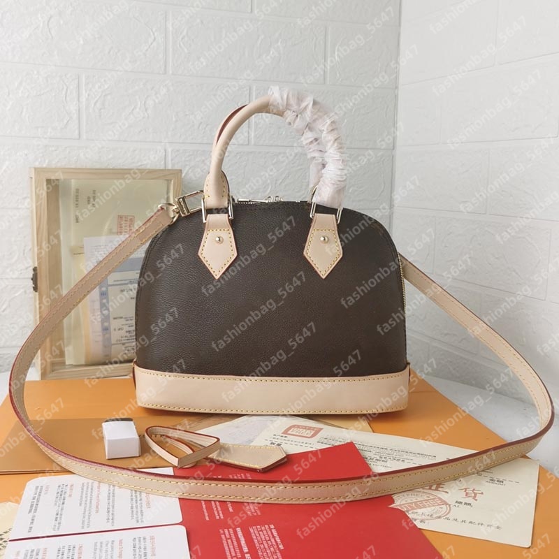 10a Quality Pm Luxury Handbag Designer Women Shell Bag Genuine Leather Luxurys Designers Bags Fashion Brown Flower Shoulder Bag With Lock Crossbo