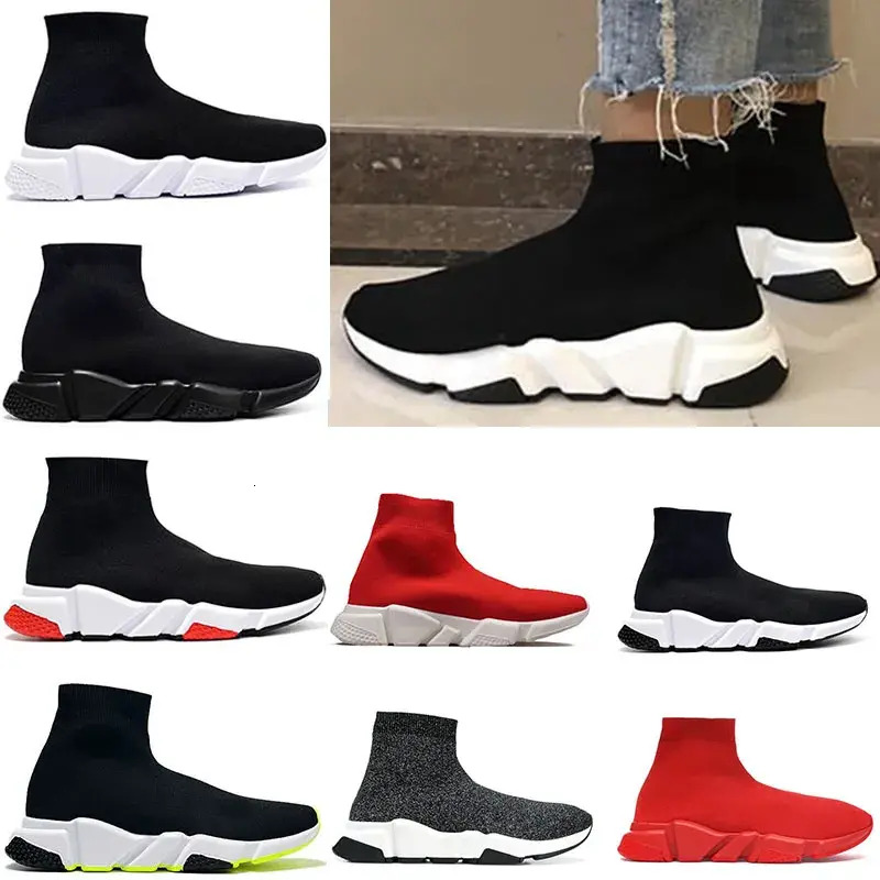 2026 New New Designer Sport Shoe Mens Trainer Paris Sock Running For Me Women Black White Red Breathable Sneakers Race Runners Shoes Sports Sneaker