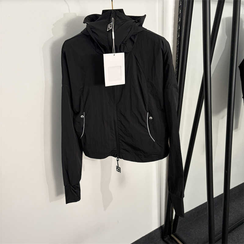 designer jacket women Zipper Long Sleeve Outdoor Casual Wear fashion Brand High-end coat Logo Letter-Print Hooded top S-L