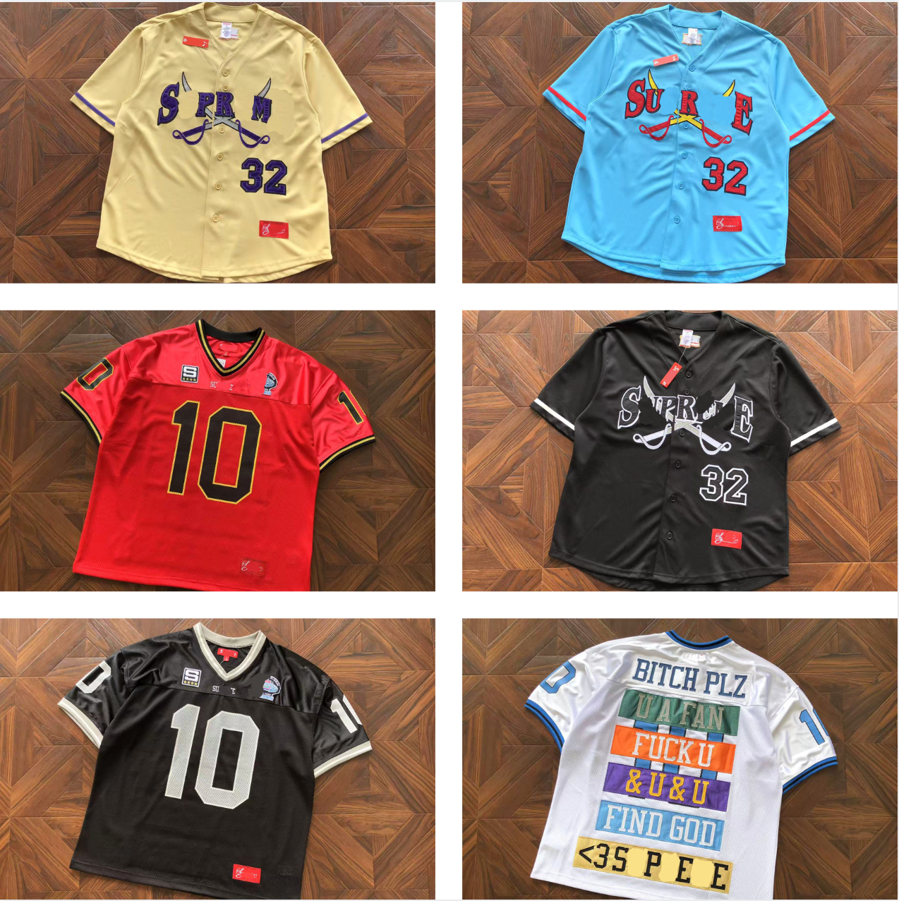 10A Men's T designer Shirts High High quality pure cotton American retro size 10 digital print mesh football short sleeved shirt for both me