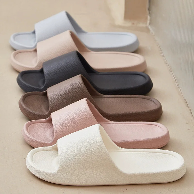 EVA Men Sandals Flip Flops Man Slippers Solid Color Simple Non-slip Soft Sole Comfortable Shower Slippers Outdoor Couple Shoes 260601BJ
