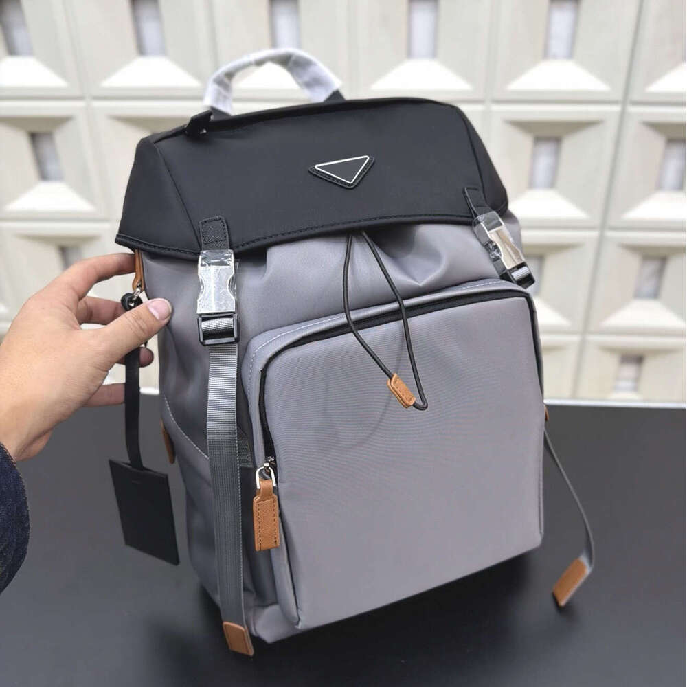 Designer Mens Backpack Nylon Sport Outdoor Bags Luxury triangle back packs Top quality duffle Bag Shoulder laptop bookbags Unisex Fashion travel lar