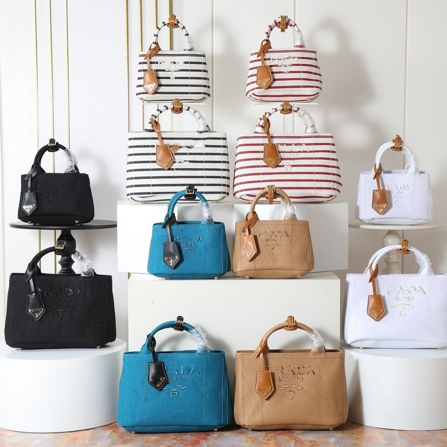 12A compteur qualité Triangle concepteur nouvelle mode polyvalent coton banlieue polyvalent rayure Mini sac en toile sac de messager pour femmes