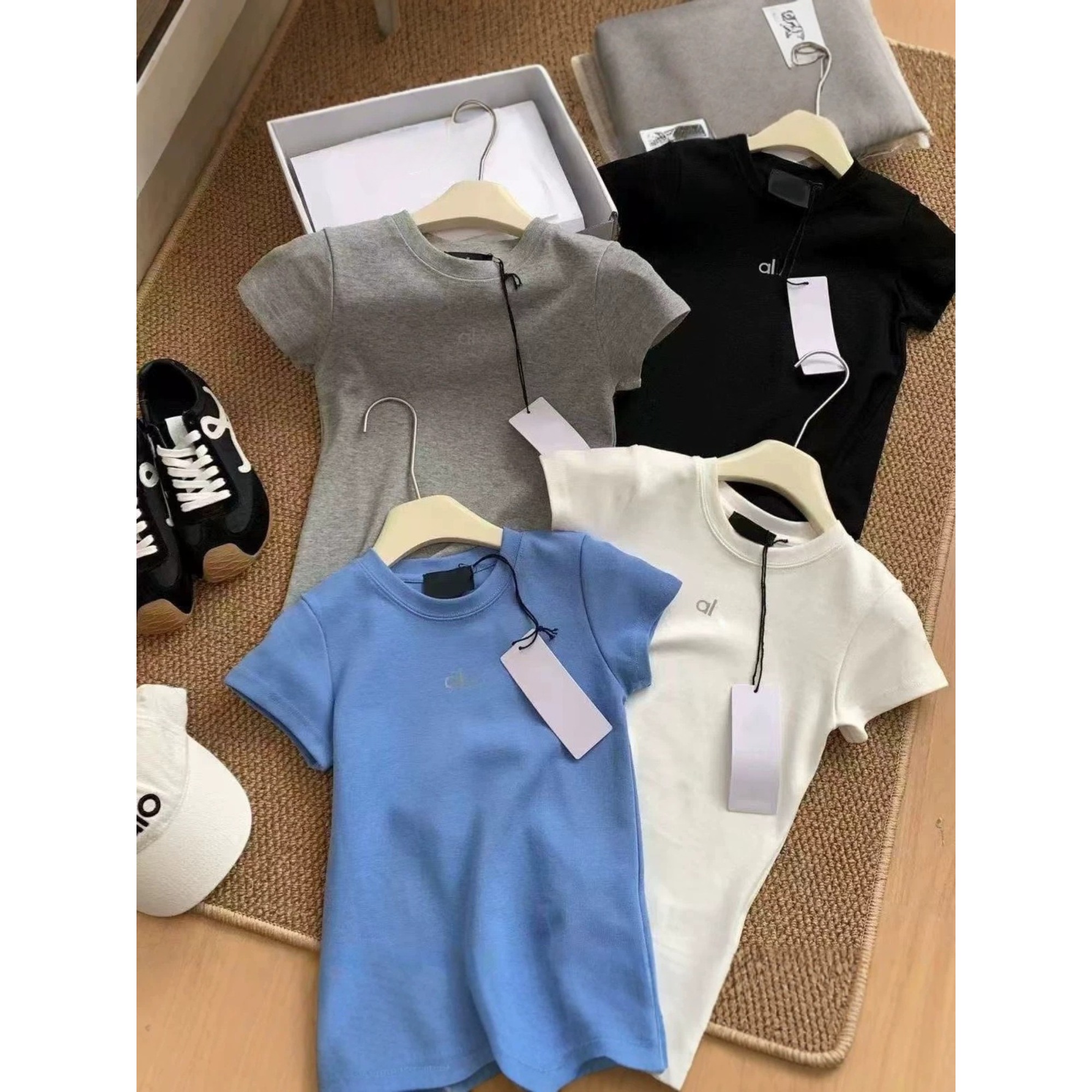 Spring Summer Womens Crew Neck Letter Print T Shirt Short Sleeve Loose Fit Casual Daily Top Trendy Unique Design Fashion Blouse