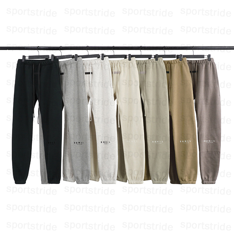 Designer Mens Embroidered Sweatpants Women Elastic Fleece Lined Streetwear Pants for Autumn Winter Waist Drawstring Loose Fit Casual Joggers Soft
