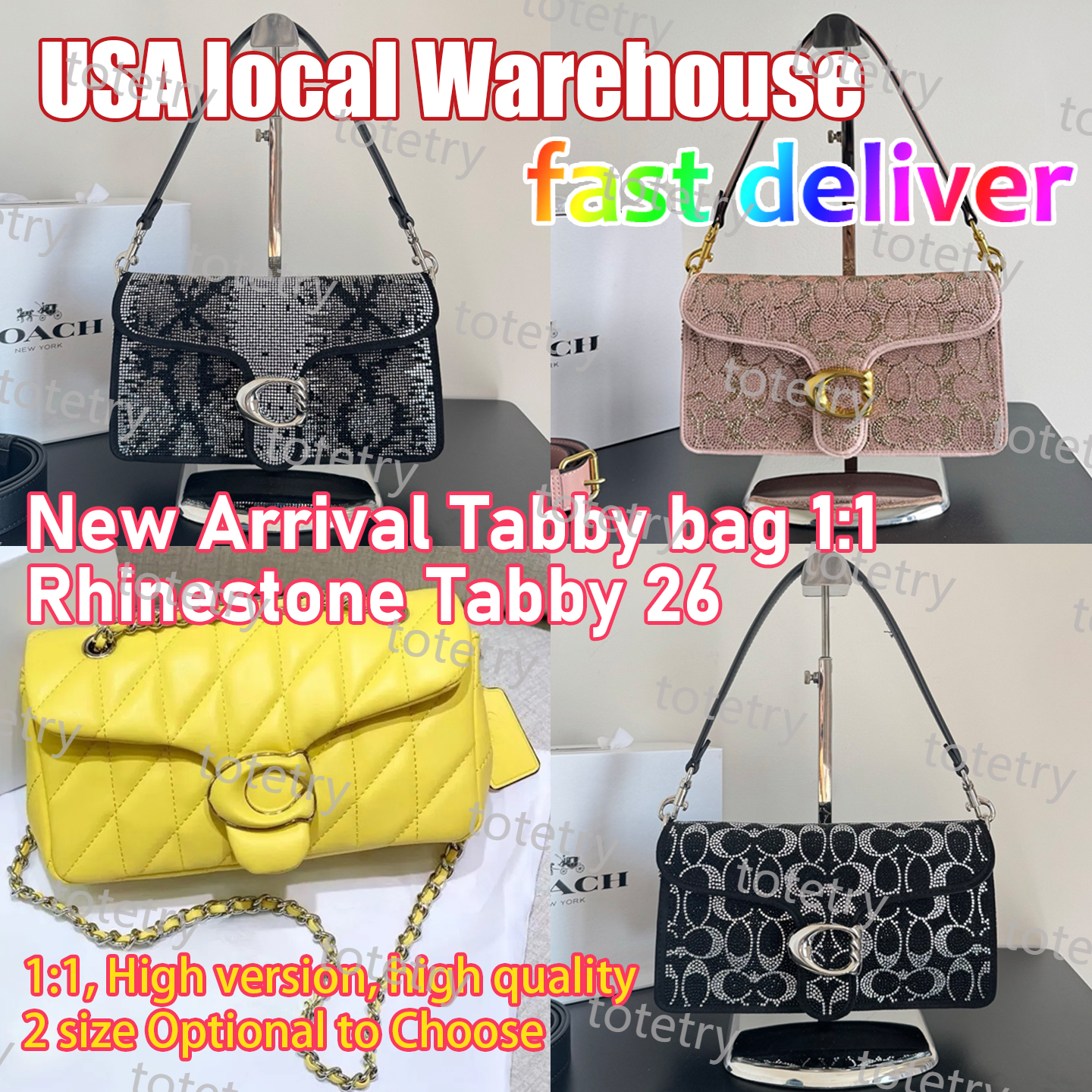 12A 1:1 Exact Replica brooklyn shoulder bag 2 size tabby bag with right logo brooklyn bag teri shoulder bag tote bag Designer Bags 2026 Trends pink