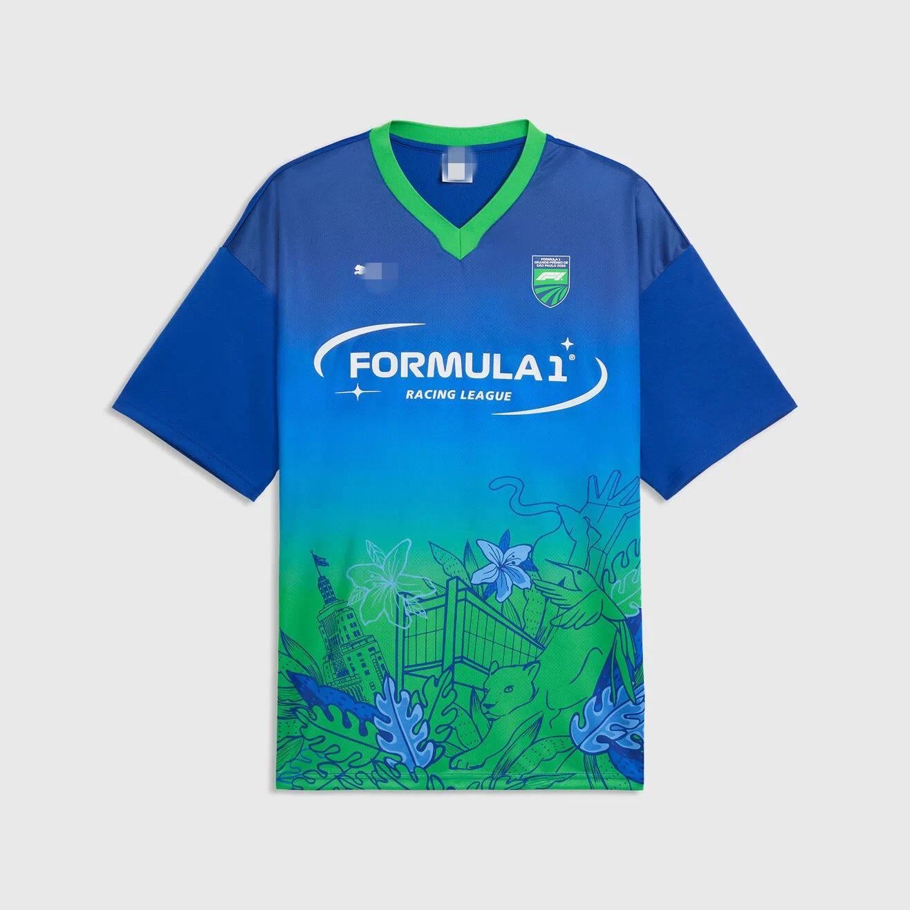best seller tshirt High end customization F1 Collection Brazil Relaxed Jersey High quality short sleeved T-shirt