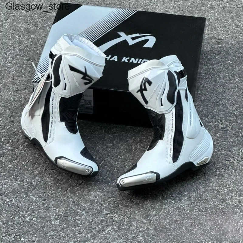Mocha Motorcycle BENKIA Track Riding Boots CE Certification Professional Racing Botas BENKIA Waterproof Boots High Quality L26108
