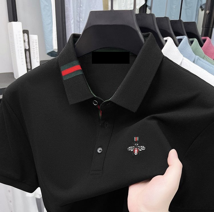 Summer short-sleeved men's T-shirt - New style, business-oriented, high-end, comfortable, exquisite embroidery, fashionable collar polo shirt