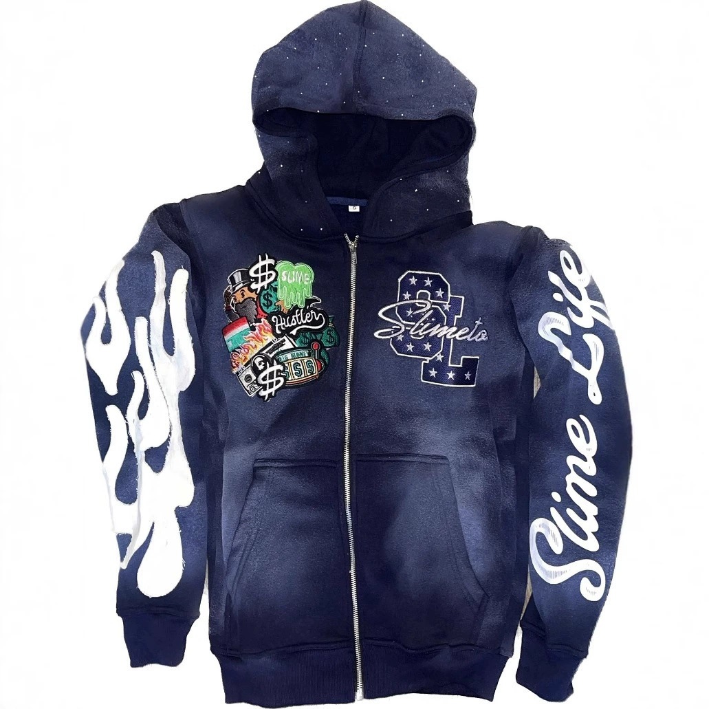 new Free shipping luxury Men's Hoodies Casual and fashionable hip-hop hoodie with shoulder down design unisex hooded top