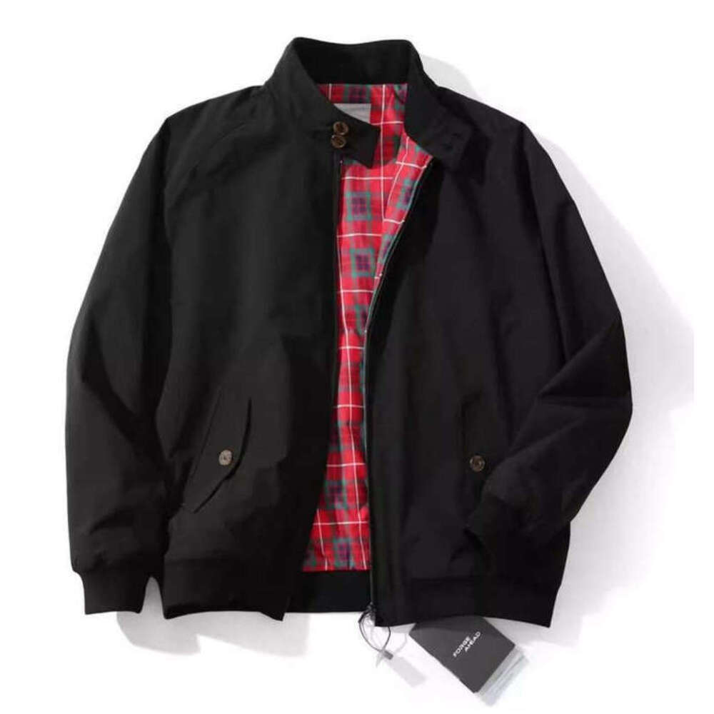 designer jacket men Harrington Retro Pilot Jacket Luxury Brand Design Solid-color V-neck Windproof Coat Versatile Loose And Comfortable Top