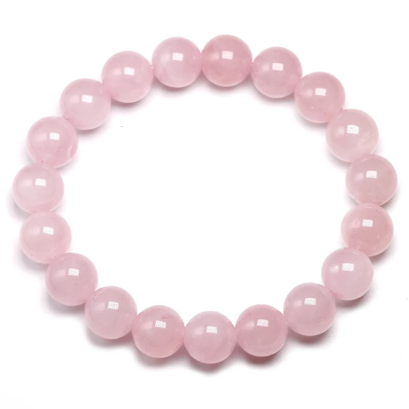100 Natural AA Women Bracelet Jewelry Pink Rose Quartz Bracelet Natural Stone Gemstone Chakras Bead Handmade Lover Gifts 260602BJ