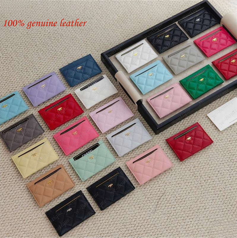 Portefeuille de designer 10A Titulaire de la carte Fil à broder classique en peau d'agneau souple Portefeuille court Petit style matelassé Nouvea