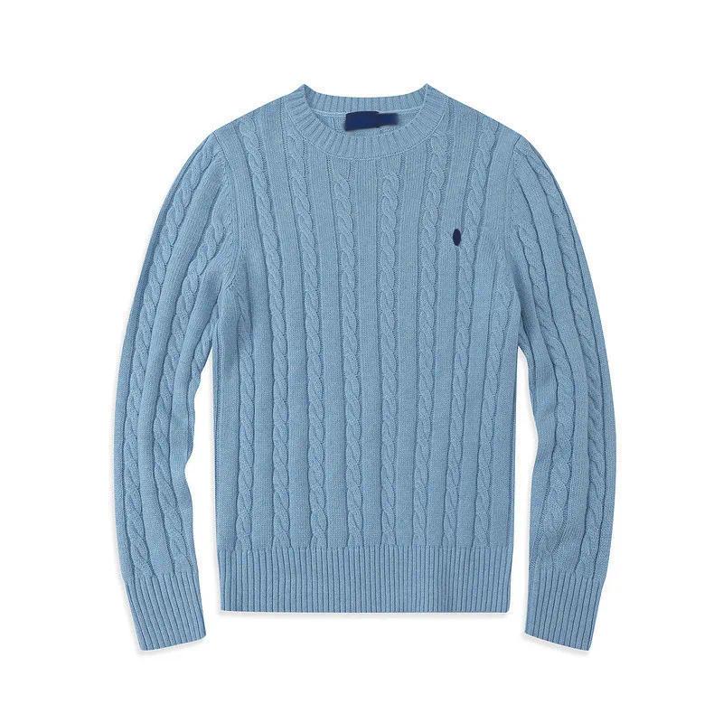 Designer Mens Polo Sweater Pull Homme High Quality Pullover Men Luxury Casual Sleeve Crew Neck Women Knitted Cotton Embroidered polos Crewne
