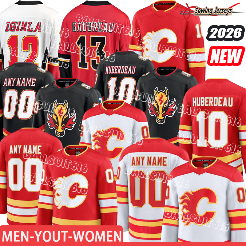 Calgary jersey Flamess Jersey Hockey Jerseys #10 Jonathan Huberdeau Rasmus Andersson Nazem Kadri Mikael Backlund MacKenzie Weegar Jersey-image-944312307