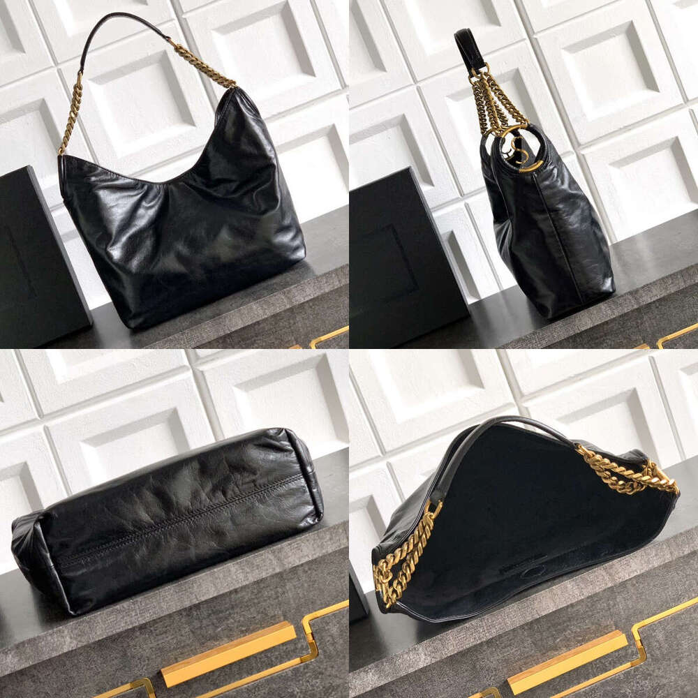 Womens Gold Chain Hobo Handbag Designer bag Luxury Underarm large Tote Bag 10A Soft Leather Fashion Shop bag Clutch Crossbody Evening casual armpit