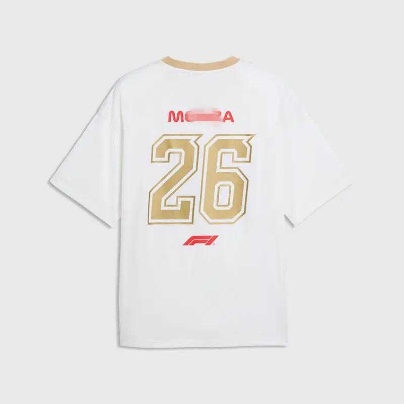 Support customized factory direct sales and wholesale F1 Collection Italy Relaxed Jersey short-sleeved T-shirt Men's and Women's Styles t