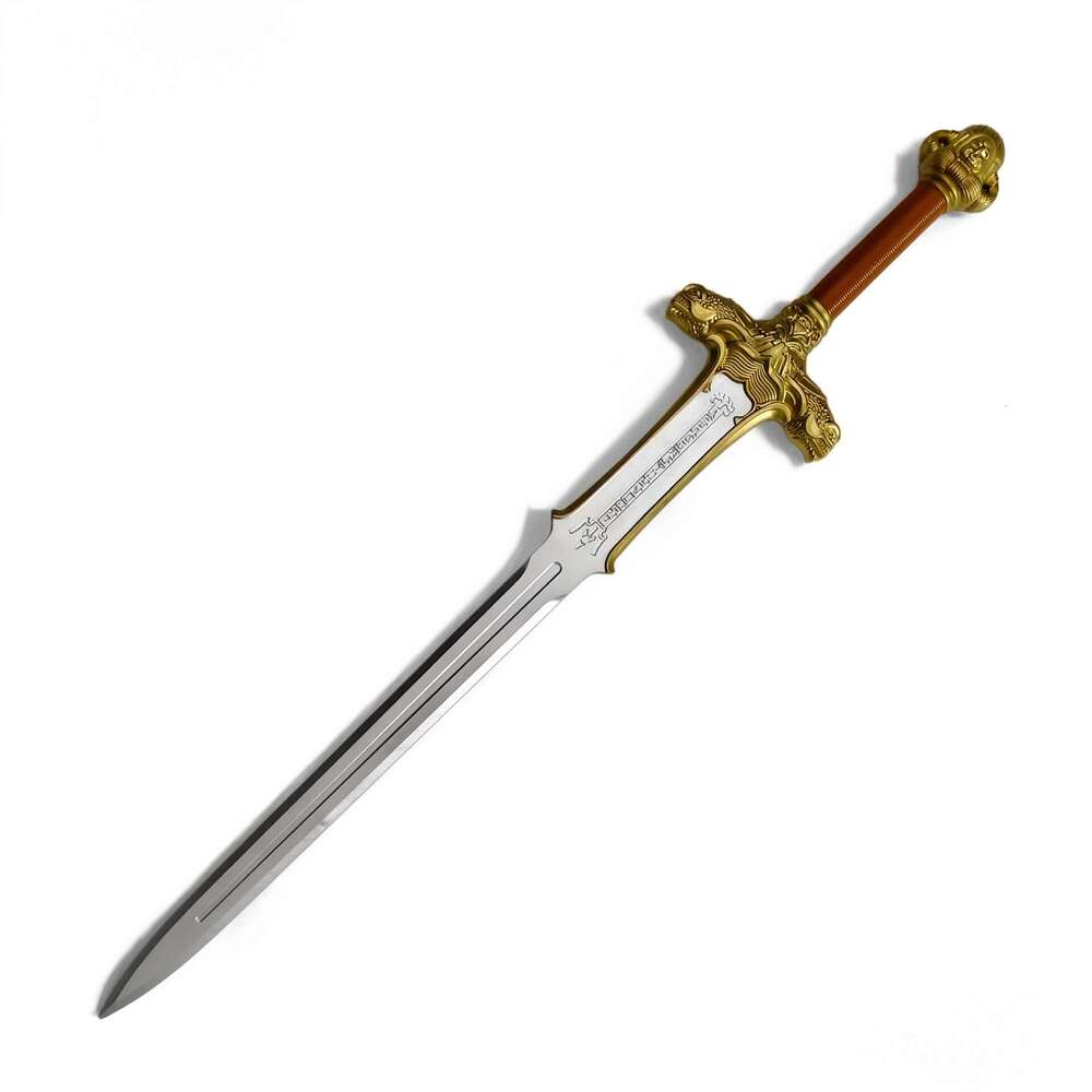 Atlantis Style PU Simulation Sword, 1:1 Replica Costume Weapon for Medieval & Themed Parties-image-1108650509