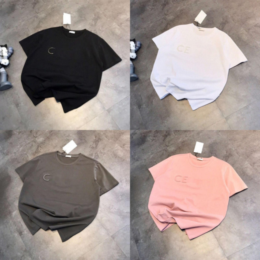T-shirt de haute qualité pour femmes, nouveau haut à la mode avec lettres, col rond, T-shirt de luxe à manches courtes, T-shirt polyvalent, t-shi