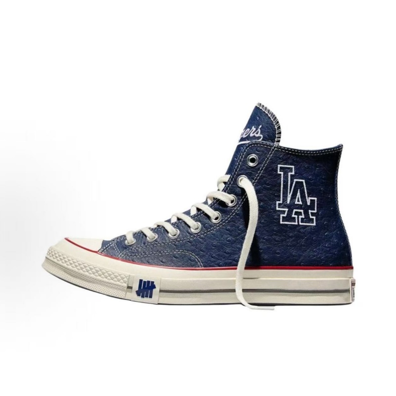 Converse Undefeated Dodgers Triple Collaboration Chuck 70 Casual Board Shoes Comfort Fit Blue & White Retro Canvas Sneakers Unisex For Men Women Dai