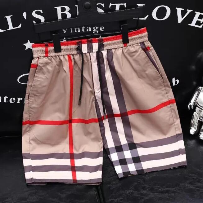 men's casual shorts Designer Retro check pattern quickdrying Jogging Brand Luxury Pants sports fashionable summer beach pants-image-1108784054