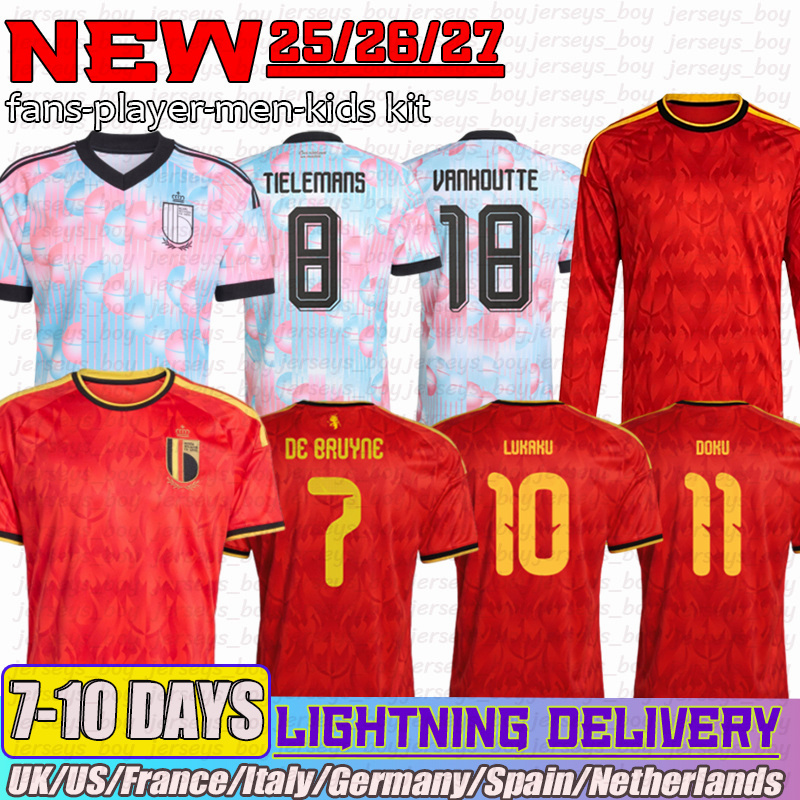 Belgium jersey 2026 DOKU OPENDA TIELEMANS DE KETELAERE soccer jersey SAELEMAEKERS LAMMENS THEATE football jersey TROSSARD LUKEBAKIO WINTER kids k-image-974173524