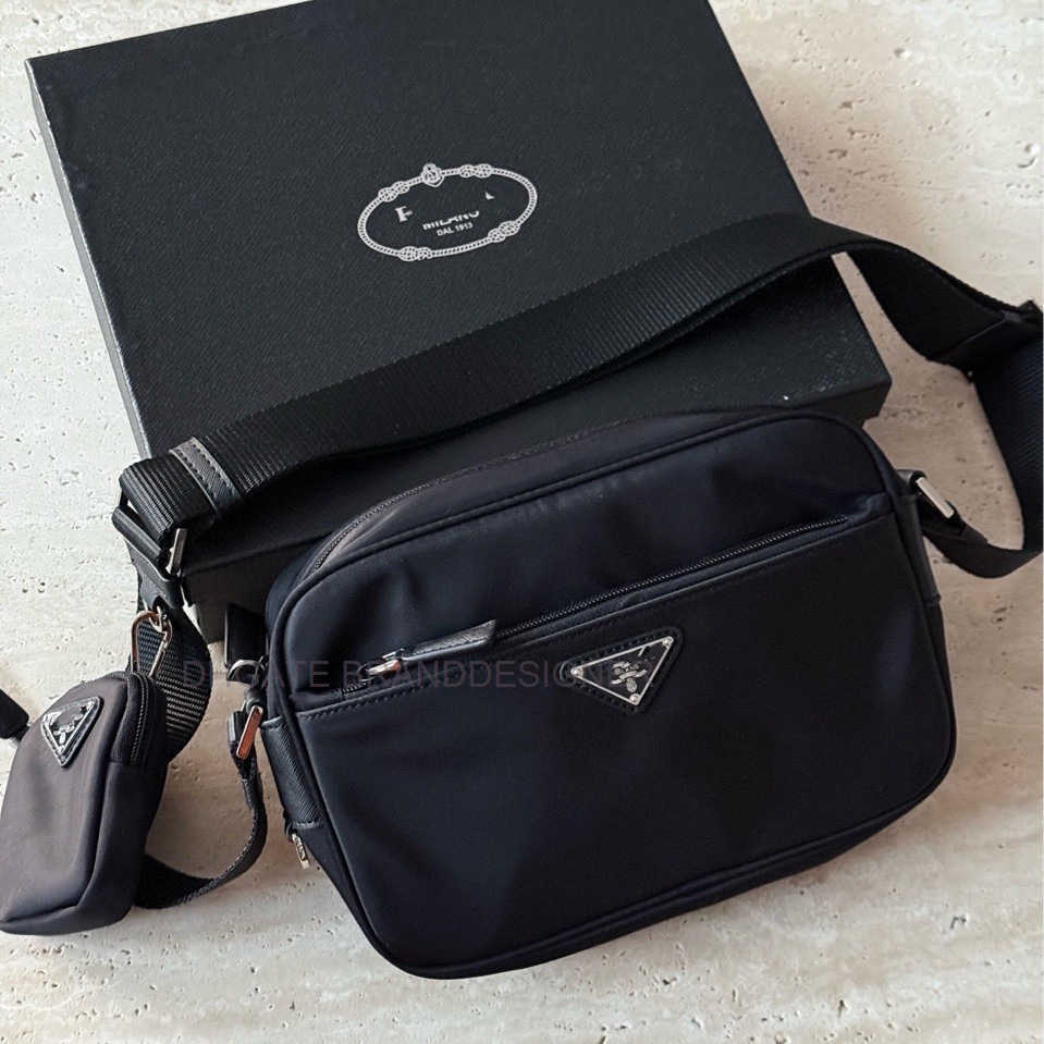 25 Autumn Winter Men's Bag Crossbody Bag Two-in-One Camera Nylon Waterproof Parachute Phone Bag brand_designerO6L7